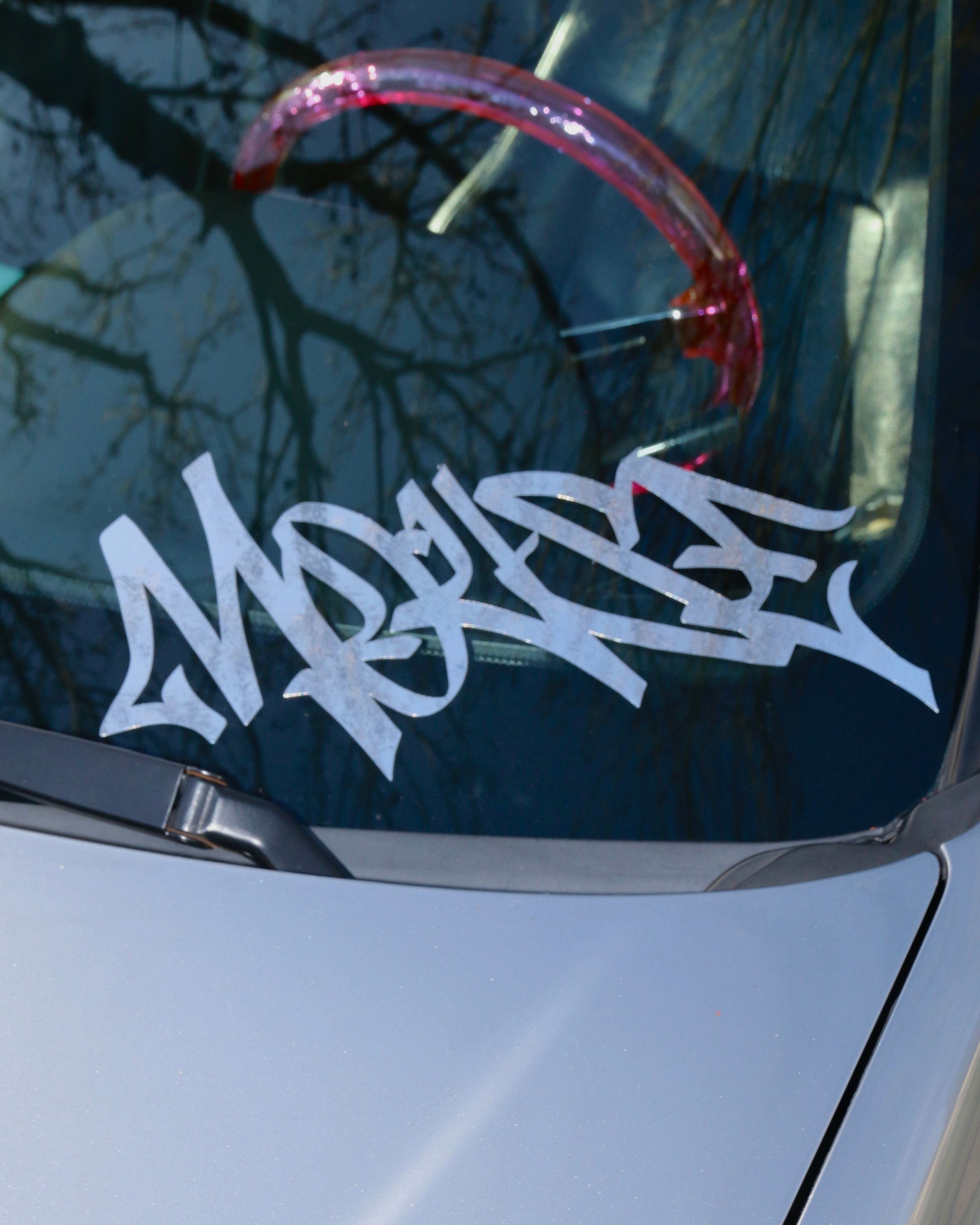 Mouse Tag Sticker Chrome